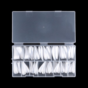 Bqan alta calidad doble forma esculpida puntas de uñas de Gel suave extensión de uñas postizas acrílicas doble forma garra de Águila - Product Image 6
