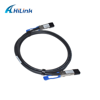 Câble DAC Hilink 100G QSFP28 vers QSFP28 DAC 1M/2M/3M/5M à connexion directe passive en cuivre, 30AWG, PVC Twinax DAC