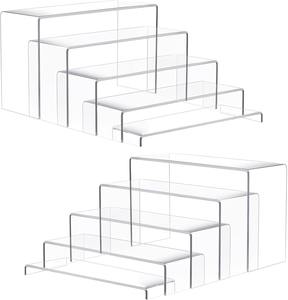 แท่นวางโชว์อะคริลิคแบบเลื่อน10ชุดแท่นวางสี่เหลี่ยมใสสำหรับโชว์เครื่องประดับและคัพเค้ก - Product Image 1