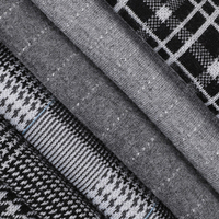 Nouveau Design en Polyester et Spandex, comme le tricot à pied-de-poule, fil Jacquard teint pour vêtement, fil extensible teint, tissu tricoté à carreaux