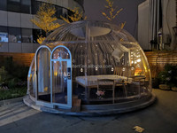 Nueva Carpa Domo Geodésica Transparente de Policarbonato para Restaurante al Aire Libre, Resistente a los Rayos UV, Vida Útil de 15-20 Años, Garantía de 5 Años