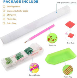 SONGWOOART decorazione per la casa punto croce scena notturna pittura di diamanti villaggio luminoso nella cabina di tronchi di notte Kit per la decorazione della camera da letto - Product Image 5