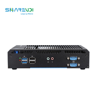 Passerelle pc linux, linux, intel core iiot edge (N2940), 4G LTE, fanless, système barebone, avec support rs-232