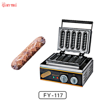 Gaufrier vertical commercial mini belge à gaz et électrique avec plaques amovibles en forme de sucette pour usage domestique