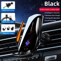 Support de téléphone à chargement rapide sans fil 15W Type-C pour voiture, compatible avec les véhicules électriques, détection automatique de largeur 0-8mm