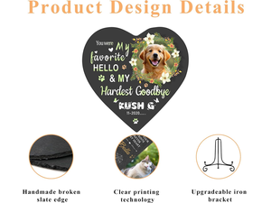 Batu Nisan Kenangan untuk Anjing, Kucing, dan Semua Hewan Kesayangan, Batu Nisan Hewan Peliharaan Custom, Plakat Nisan, Kenang-kenangan Simpati untuk Kehilangan Hewan Peliharaan - Product Image 4