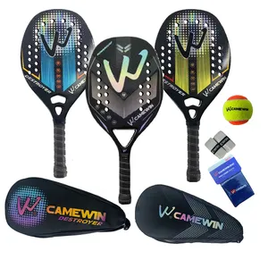 CAMEWIN 3K/12K/18K/碳纤维可见沙滩网球拍桨球拍厂家批发