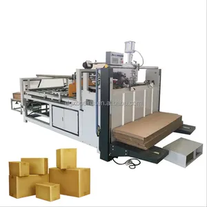 Carton packaging equipment Manual folding gluing machine 2800 semi-automatic folder gluer with counting function