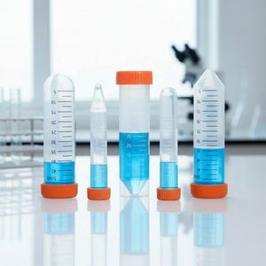 Tubo de Centrífuga PP AYEROXO AYCT para Laboratório / Fundo Redondo / Fundo Plano com Escala e Tampa de Rosca 15ml 50ml - Product Image 1