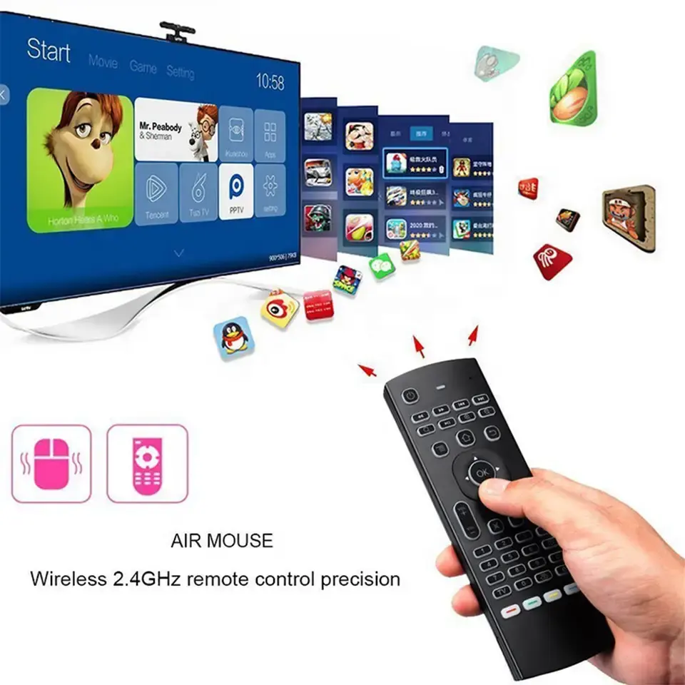 The Most Stable TV Box Dual WiFi Channel 4K HD Video Playback Android TV Box T9