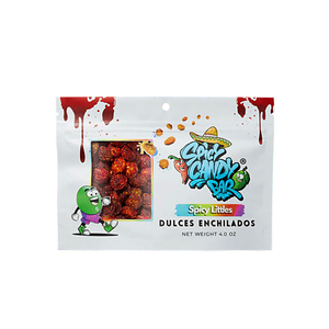 Empaque Personalizado a Prueba de Olores para Gomitas <span class=keywords><strong>Chamoy</strong></span> con Ventana Transparente, Bolsa de Pie para Dulces y Golosinas - Product Image 1