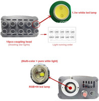 Moteur lumineux en fibre optique LED 12V/220V APP, étoile fixe & tournage AIO