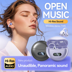 Écouteurs sans fil à clipser, confortables, avec affichage numérique LED, longue autonomie, stéréo HiFi, écouteurs sans fil à clipser OEM - Product Image 2