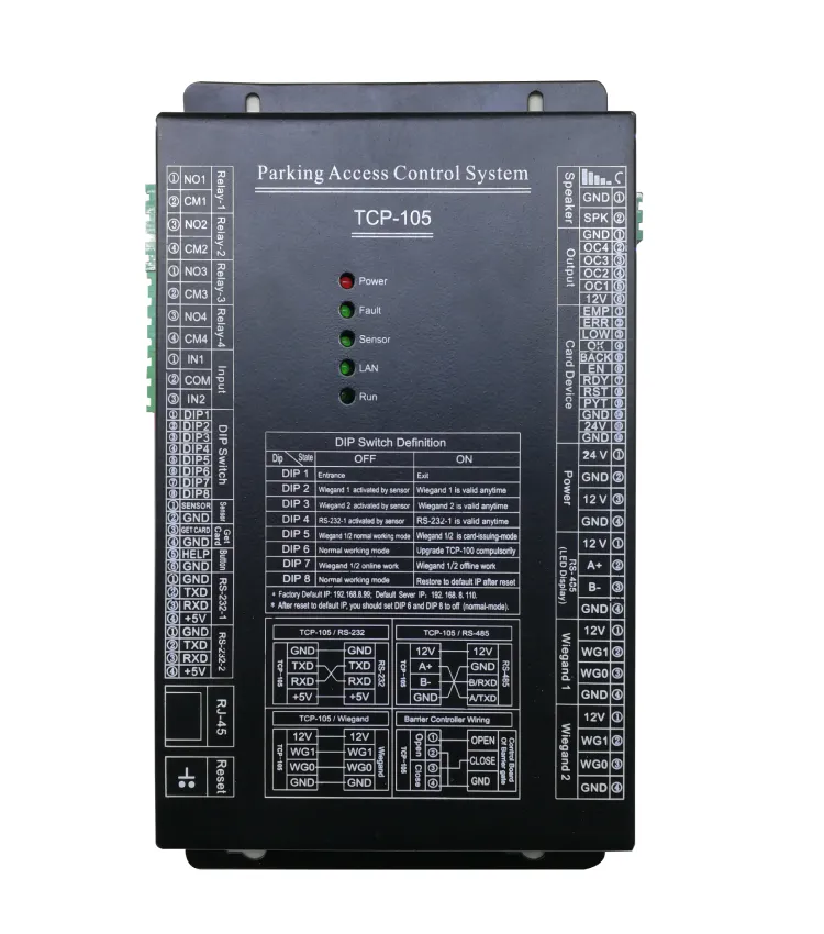 High quality SDK supported parking system controller TCP-105 for parking lot management