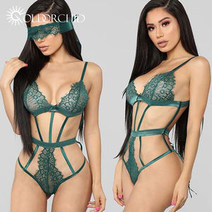 <span class=keywords><strong>Bikini</strong></span> Trasparente Verde per Donna, Set di Lingerie Sexy e Provocante per Sfilate di Moda - Product Image 5