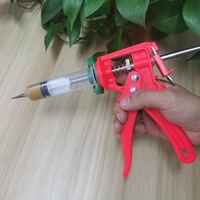 Pistola Aplicadora de Cebo Multidosis de Plástico con Luz, Gel para Control de Plagas, para Trampas de Insectos y Roedores, Uso en Interiores y Exteriores