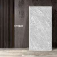 Matériaux de construction : Carreaux de sol polis de haute qualité 600x1200, finition entièrement émaillée, style moderne, pour chambres d'hôtel, salons, salles de bain