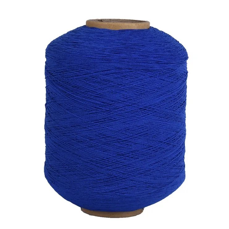 Rubber Covered Yarn Dope Dyed Color Latex Rubber Yarn High Elastic Thread Spandex Rubber Yarn