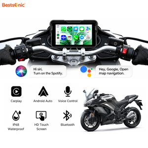 Bestsonic Portable Wireless Android Auto Motorcycle 5'' Améliorez votre ancienne moto en quelques minutes Navigation GPS IP68 pour moto - Product Image 1