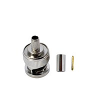Câble coaxial RF BNC mâle Q9 -3 à sertir, connecteur BNC mâle pour câble RG58, connecteur BNC pour CCTV