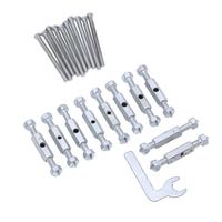 Kit de réparation universel pour boîtier d'interrupteur mural, tige de support en acier allié M4 pour boîtier de jonction, pour réparation de prises de type 86/118