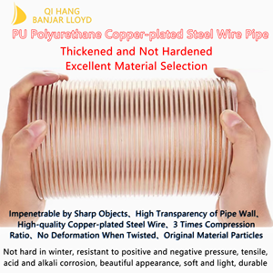 Tuyau flexible en fil d'acier Tuyau d'air en PU / Tuyau transparent en spirale en fil d'acier plaqué cuivre - Product Image 5