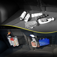 Gadgets de voiture Autocollant magique en maille pour l'arrière de la voiture Sac de rangement universel Poche Organisateur de voiture Sac de siège arrière