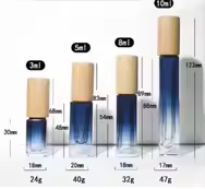 Coloré Pas Cher Portable Miniature Gradient Couleur Carré Flacons De Bouteille De Parfum En Verre Avec Pulvérisateur Mini Bouteilles De Parfums D'origine