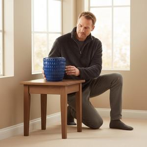 Ensemble de 4 pots de fleurs modernes en céramique émaillée durables pour la maison et le <span class=keywords><strong>jardin</strong></span>, pour plantes fleuries/vertes - Product Image 2