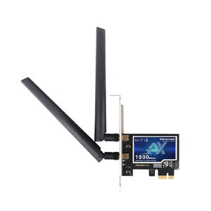 <span class=keywords><strong>Carte</strong></span> Réseau Sans Fil Wi-Fi 6 <span class=keywords><strong>PCI</strong></span>-E pour Ordinateur de Bureau, Double Bande 2.4GHz/<span class=keywords><strong>5GHz</strong></span>/6GHz, 2-en-1, Adaptateur Wi-Fi BLE <span class=keywords><strong>PCI</strong></span>-E PCIe MT7921 - Product Image 4