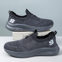 Baskets de sport basses à lacets pour hommes 2026, couleur unie, respirantes, pour le jogging et l'athlétisme