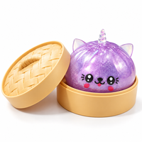 Jouet licorne souple scintillant d'Halloween, lumineux, à rebond lent, anti-stress pour enfants, en boîte, vente en gros d'usine, personnalisable