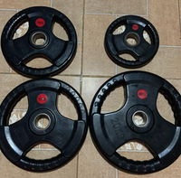 Disque de musculation en acier et ciment de haute qualité Xinrui avec trois trous, couleur au choix, XR501, équipement de gym à domicile