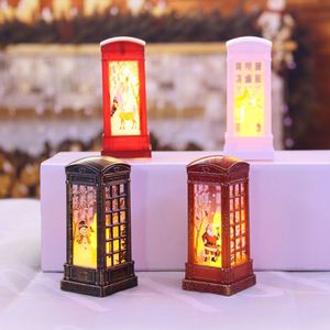 Hot Sales 1L Led Light with Battery Telephone Booth Christmas Led Lantern for Home <b>Table</b> <b>Mini</b> Ornament Decorative Lighting - Product Image 4