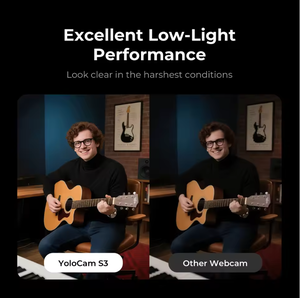Yolocam S3 Ai-powered 4k Live Usb Webcam 1/1.3" Cmos Sensor Hdr Support 4k30/1080p60 Video <b>Large</b> Cmos Sensor Captures up to - Product Image 3