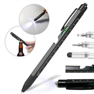 Stylo Bille Personnalisé 8-en-1 Nouveauté Métal avec Ouvre-Bouteille et Testeur de Billets Laser Personnalisable - Product Image 1