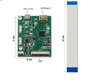8.8 inci 480x1920 UART seri Bar tipe IPS TFT LCD Display1920 * 480 modul LCD peregangan antarmuka MIPI dengan papan Driver LCD