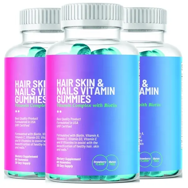 Biotin Gummies Hair Skin Nails Gummies with Collagen Vitamin