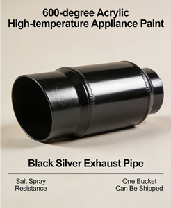 Vernice Acrilica per Alte Temperature 600 ℃   Tubo di Scarico Nero Argento Resistente alla Nebbia Salina - Product Image 6