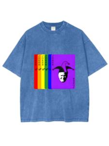 Joker J-okerTrump Realismo absurdo Camisetas Verano 100% Algodón Hombro caído Cuello redondo Peso pesado Lavado ácido - Product Image 2