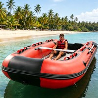 Bateau pneumatique de pêche directement de l'usine avec plancher en aluminium, certifié CE, pour la vente en gros et l'approvisionnement des supermarchés