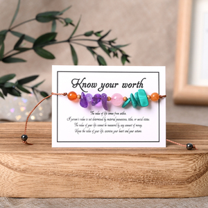 Pulsera de Cristal Natural en Oferta, Pulsera Elástica de Cristal con Combinación de Motivos - Product Image 5