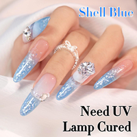 Vernis Gel Pailleté Réfléchissant Aurora-Shell SANS HEMA & TPO, Vente en Gros Marque Privée, Vernis Gel Flash pour Nail Art, Logo Personnalisé