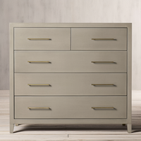 Nouvelle commode en bois massif de chêne pour chambre à coucher, meuble de chambre en bois