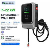 Borne de recharge murale intelligente Type 2 EV EVSE, connecteur IEC 62196, 7m, 7-22kW, 11kW, station de recharge pour voitures électriques, prix