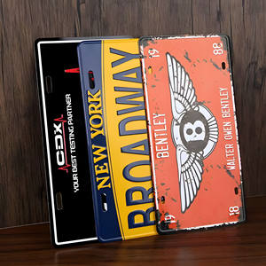 Material de Aleación de Aluminio con Acabado Brillante para Matrículas de Vehículos, Estilo Americano Creativo, Adorno Automotriz - Product Image 5