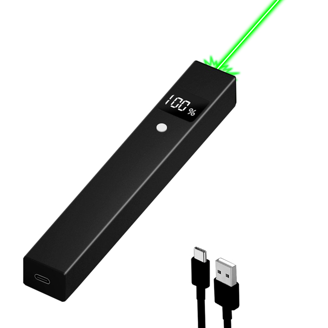 Type-C High Power Laser Pointer Toy Laser Pointer Pen With Led Light Green Laser Pointer