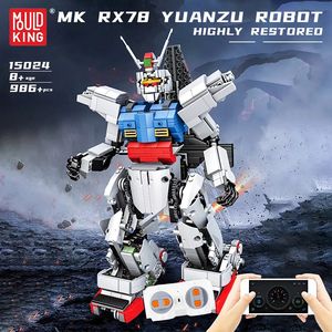 Mould King-Robot MOC <span class=keywords><strong>Mack</strong></span> para niños, MK RX 78, versión <span class=keywords><strong>de</strong></span> aplicación <span class=keywords><strong>de</strong></span> Control remoto, bloques <span class=keywords><strong>de</strong></span> construcción, Moc, <span class=keywords><strong>juguetes</strong></span>, regalos, bloques, 15024 - Product Image 3