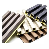Panneau mural à lamelles pour façade en bois composite WPC certifié CE Intérieur/Extérieur Toiture en grain de bois pour hôtels bureaux Étanche