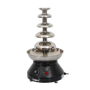 Machine commerciale de cascade de fontaine de <span class=keywords><strong>chocolat</strong></span> 4 Machine de fontaine de <span class=keywords><strong>fondue</strong></span> de <span class=keywords><strong>chocolat</strong></span> de cravate - Product Image 1